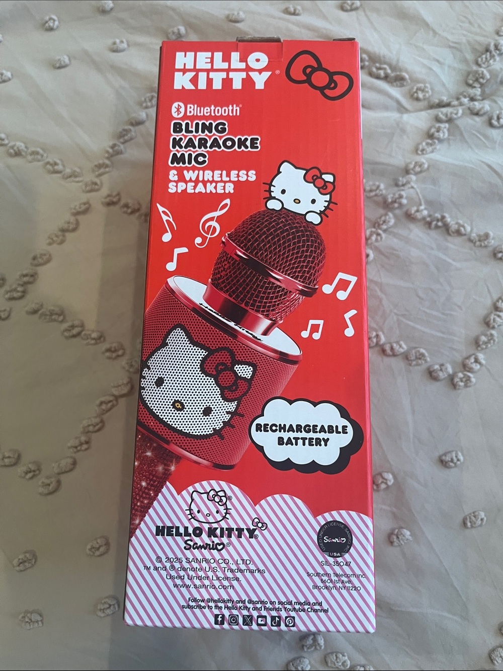 Hello Kitty Red and Pink Portable Karaoke Microphone